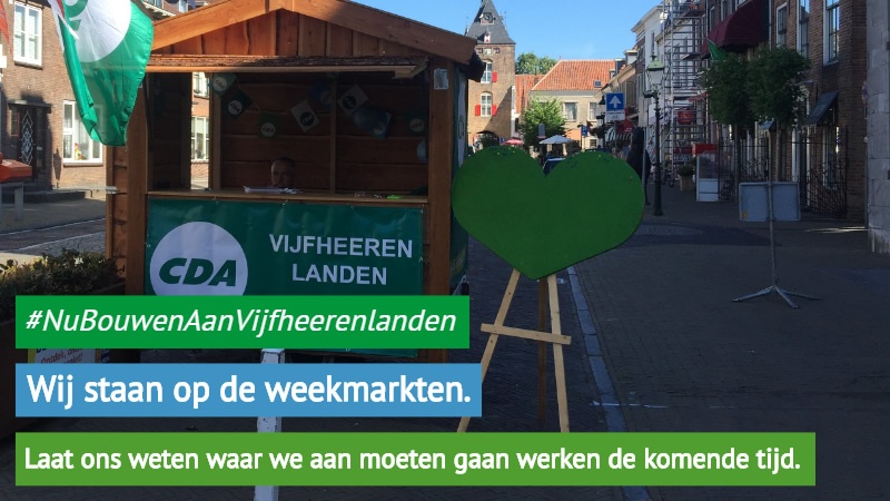 CDA Vijfheerenlanden staat op de markten